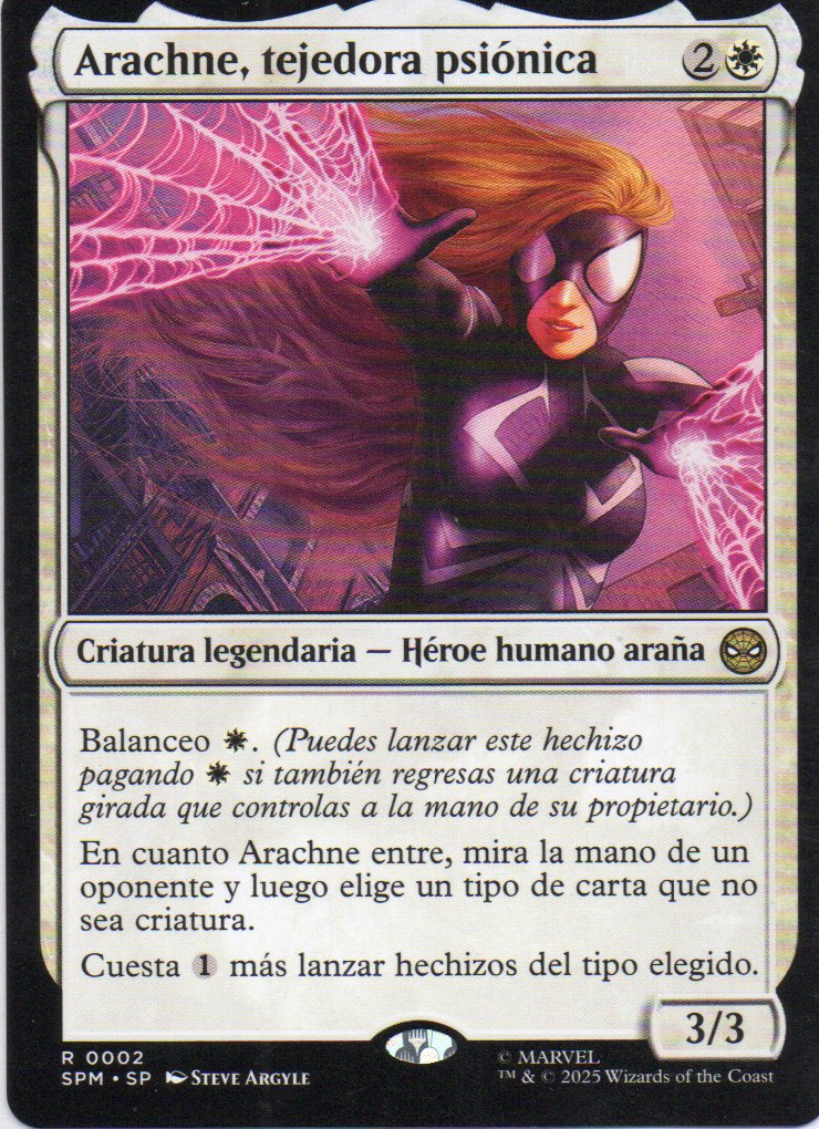 Arachne, Tejedora Psionica Español Rare