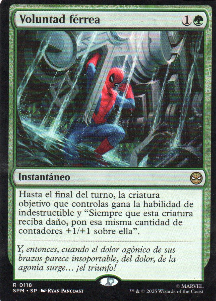 Voluntad Ferrea Español Rare