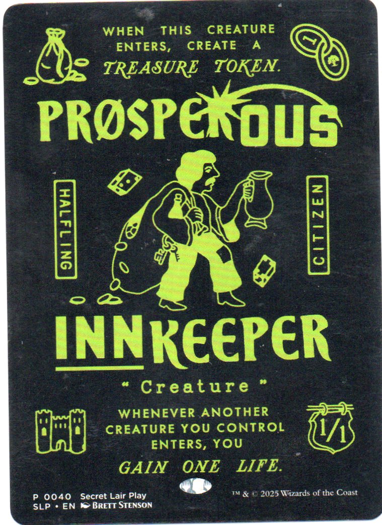 Prosperous Innkeeper Ingles Rare