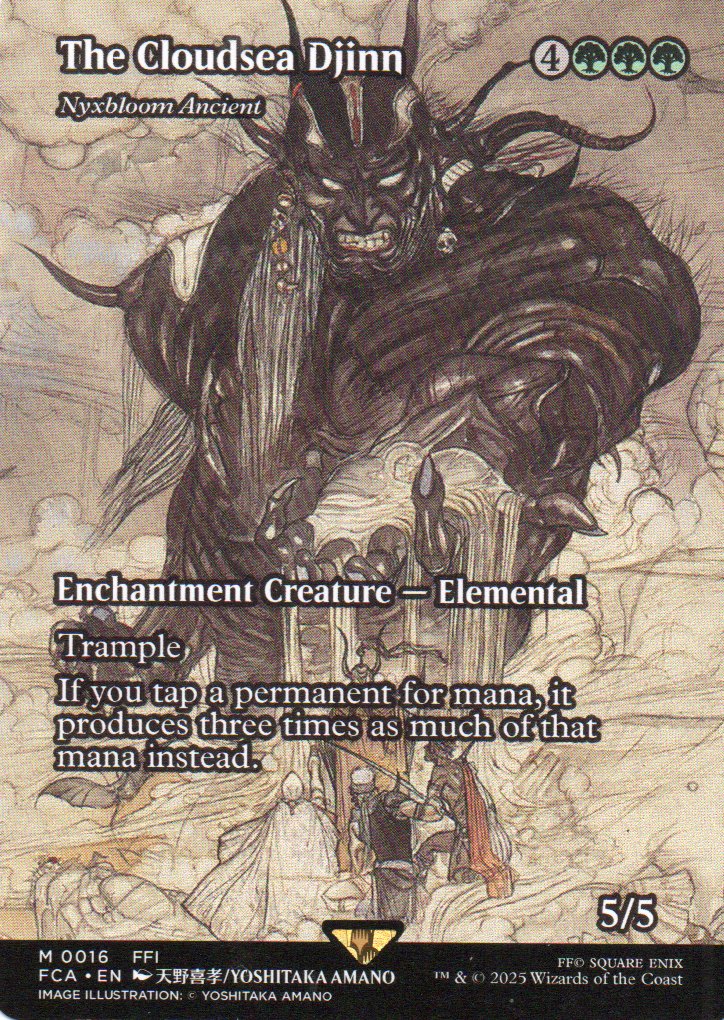 The Cloudsea Djinn Ingles Mythic Rare Borderless