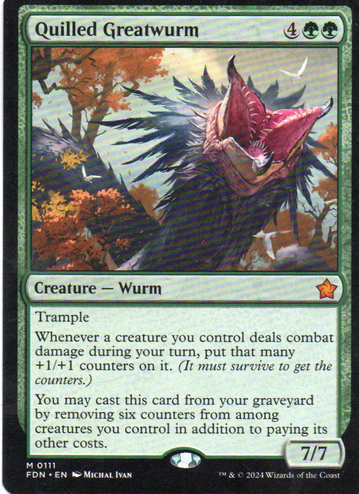 Quilled Greatwurm Ingles Mythic