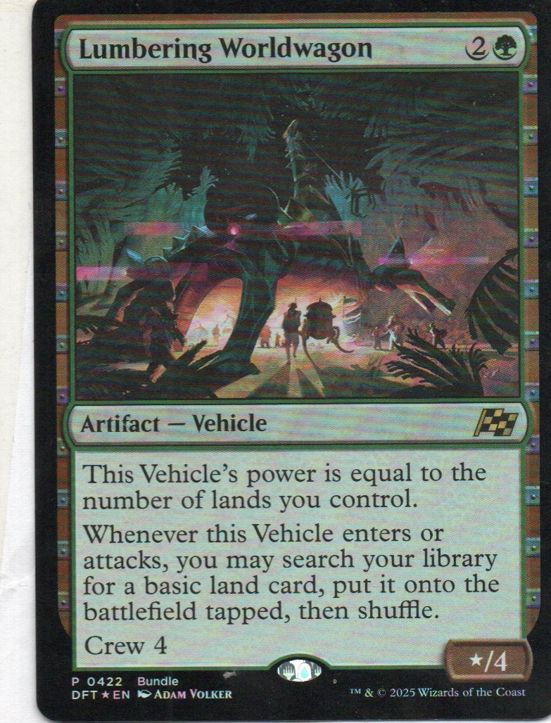 Lumbering Worldwagon Ingles Rare Foil
