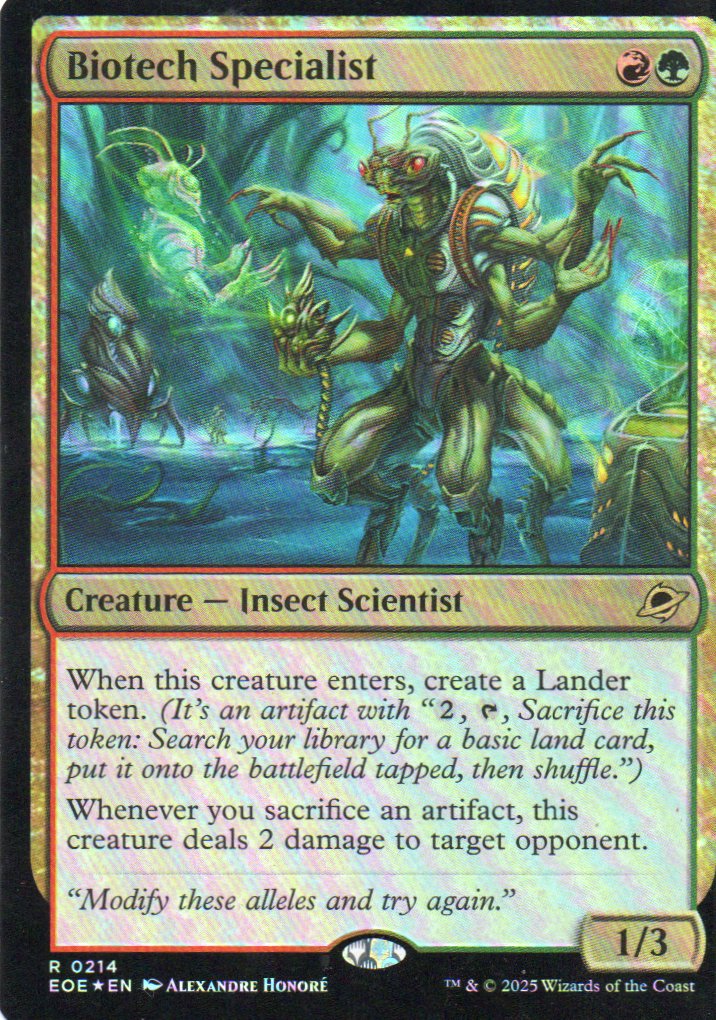 Biotech Specialist Ingles Rare Foil