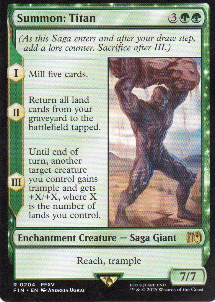 Summon: Titan Ingles Rare