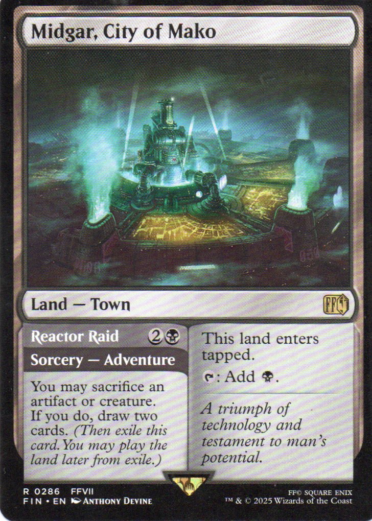 Midgar, City of Mako Ingles Rare