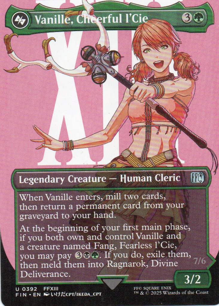 Vanille, Cheerful I´Cie Ingles Uncommun