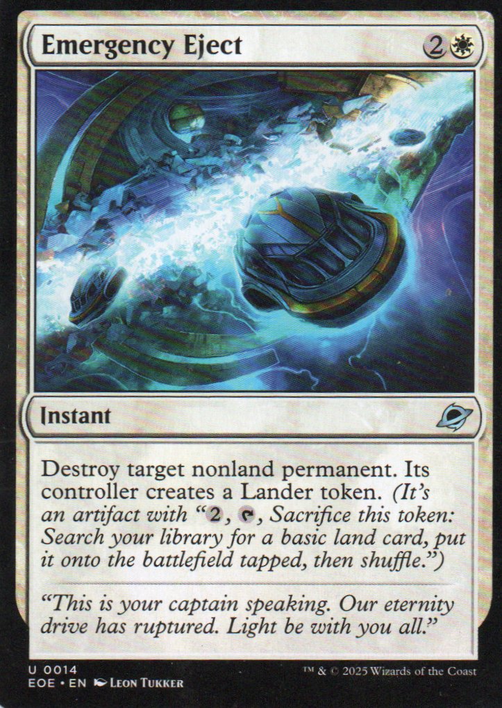 Emergency Eject Ingles Uncommun