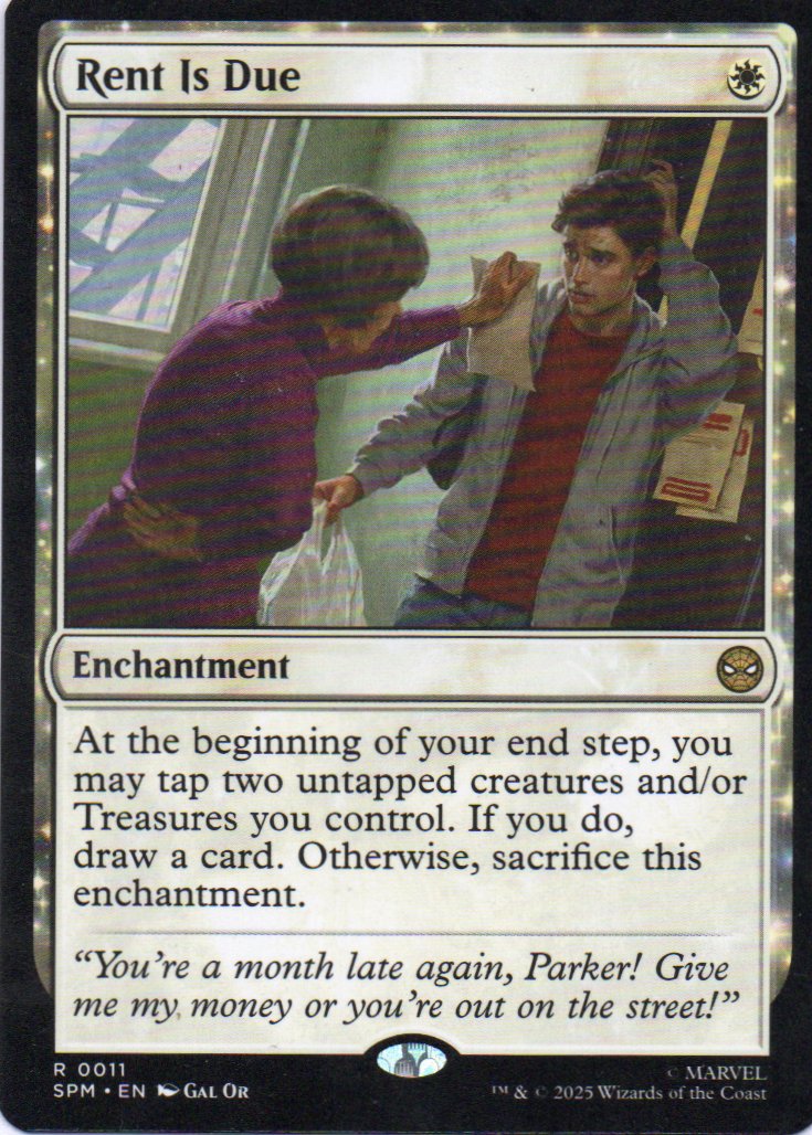 Rent is Due Ingles Rare