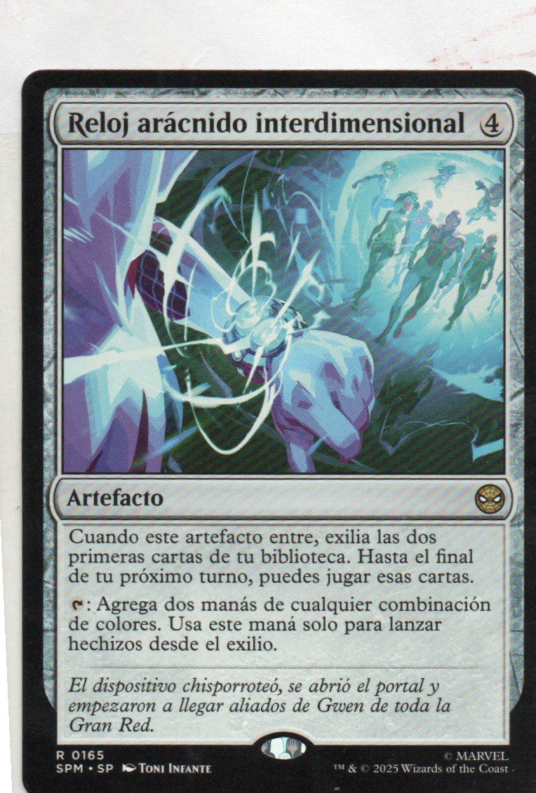 Reloj Aracnido Interdimensional Español Rare