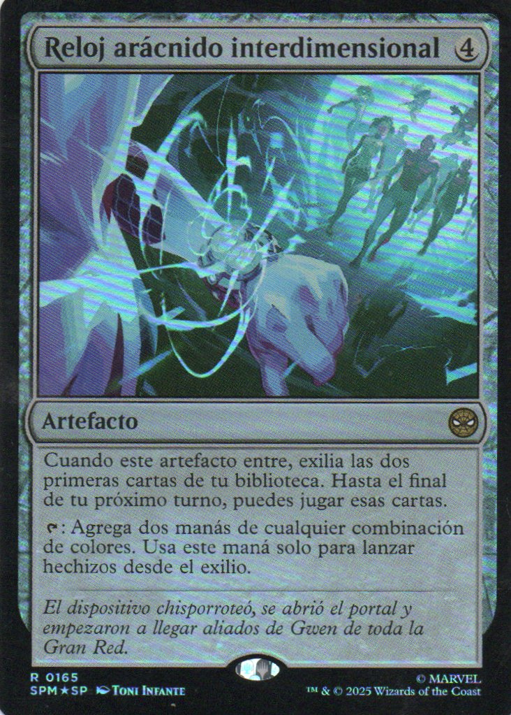 Reloj Aracnido Interdimensional Español Rare Foil