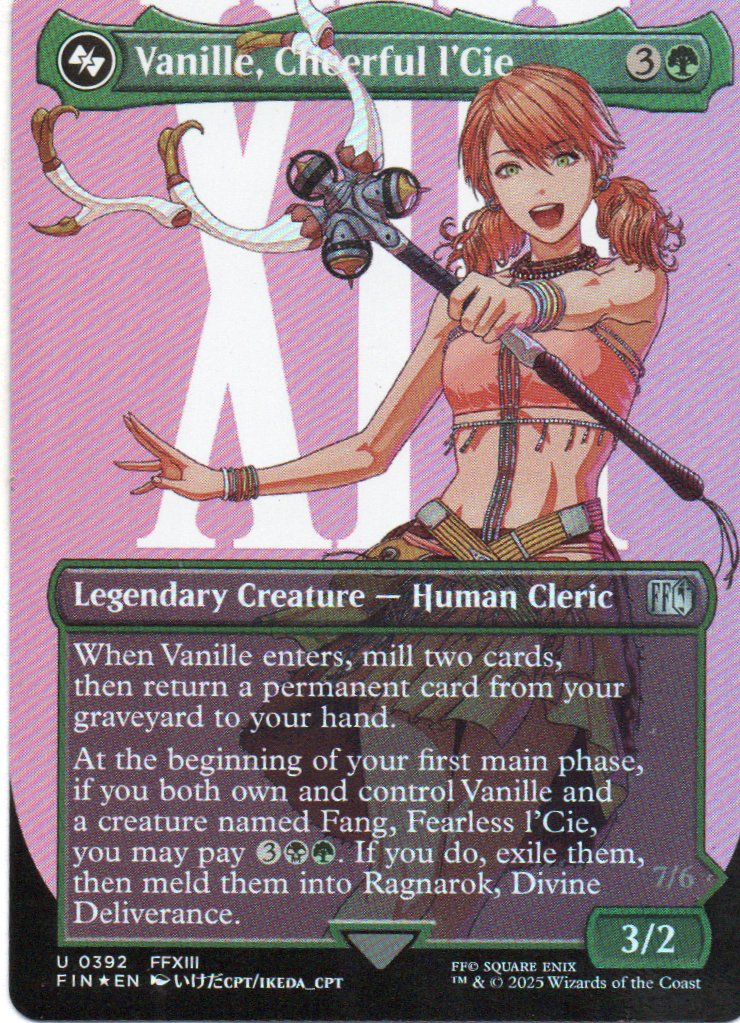 Vanille, Cheerful I´Cie Ingles Uncommun Borderless Foil