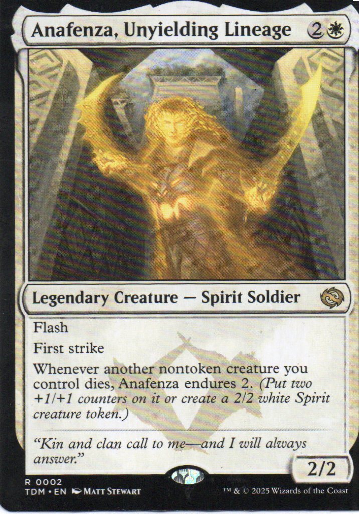 Anafenza, Unyielding Lineage Ingles Rare