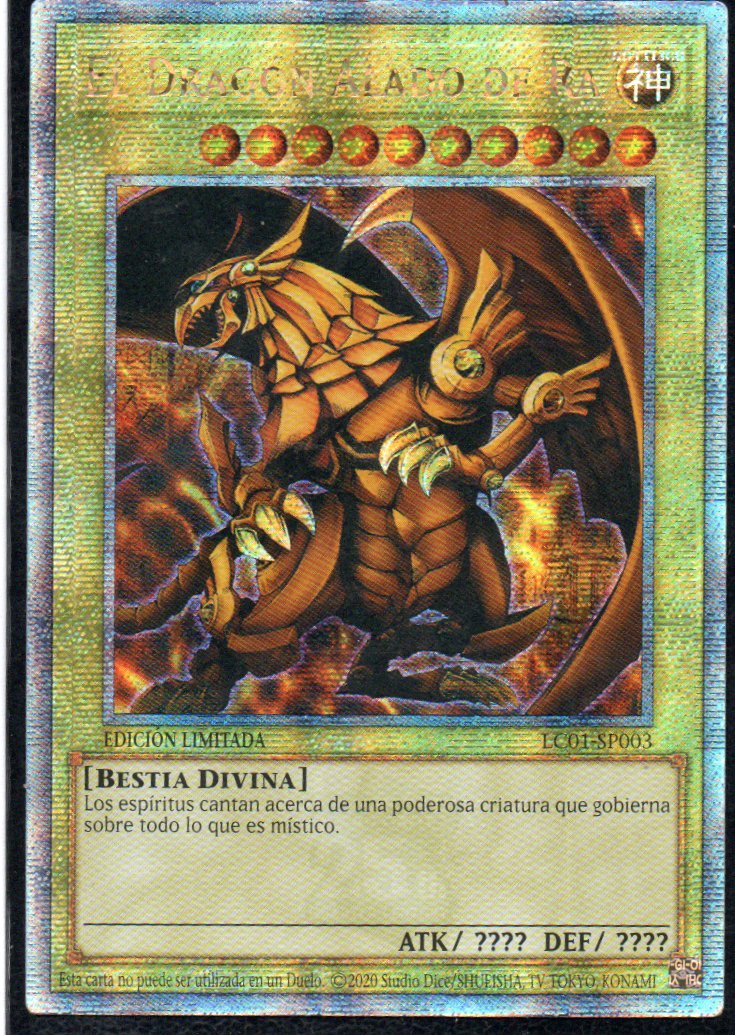 El Dragon Alado de Ra LC01-SP003 Quarter Rare