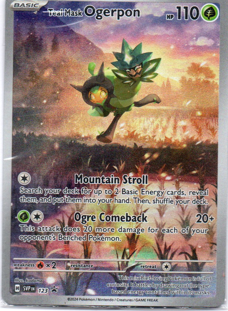 Teal Mask Ogerpon 123 Promo Ingles