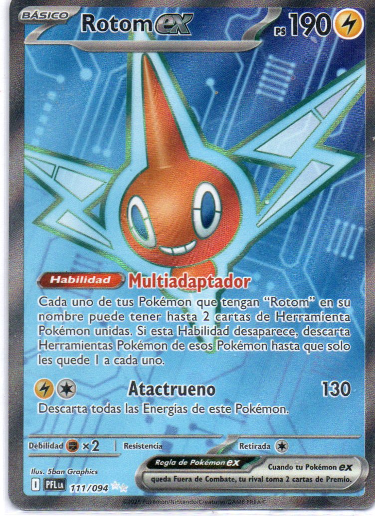 Rotom ex 111 Ultra rare Español