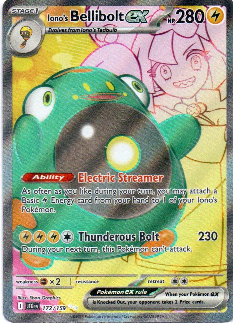 Iono´s Bellibolt ex 172 Ultra rare Ingles