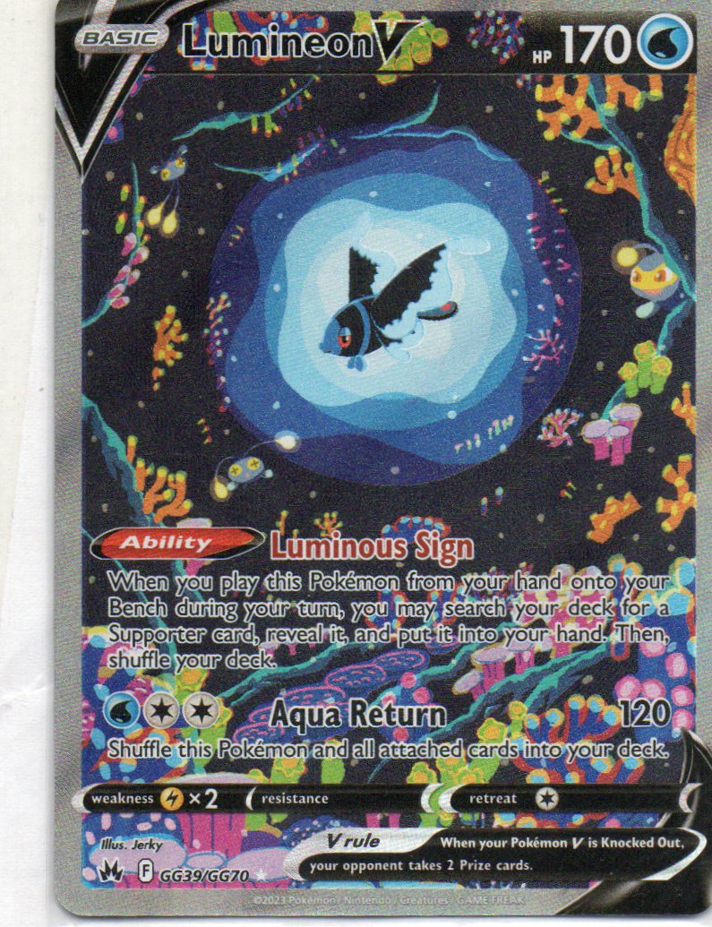 Lumineon V GG39 Ultra rare Ingles