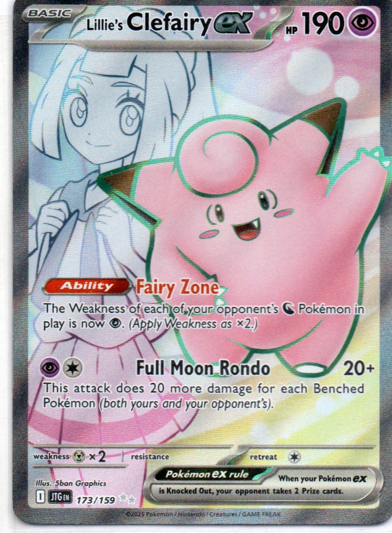 Lillie´s Clefairy ex 173 Ultra rare Ingles