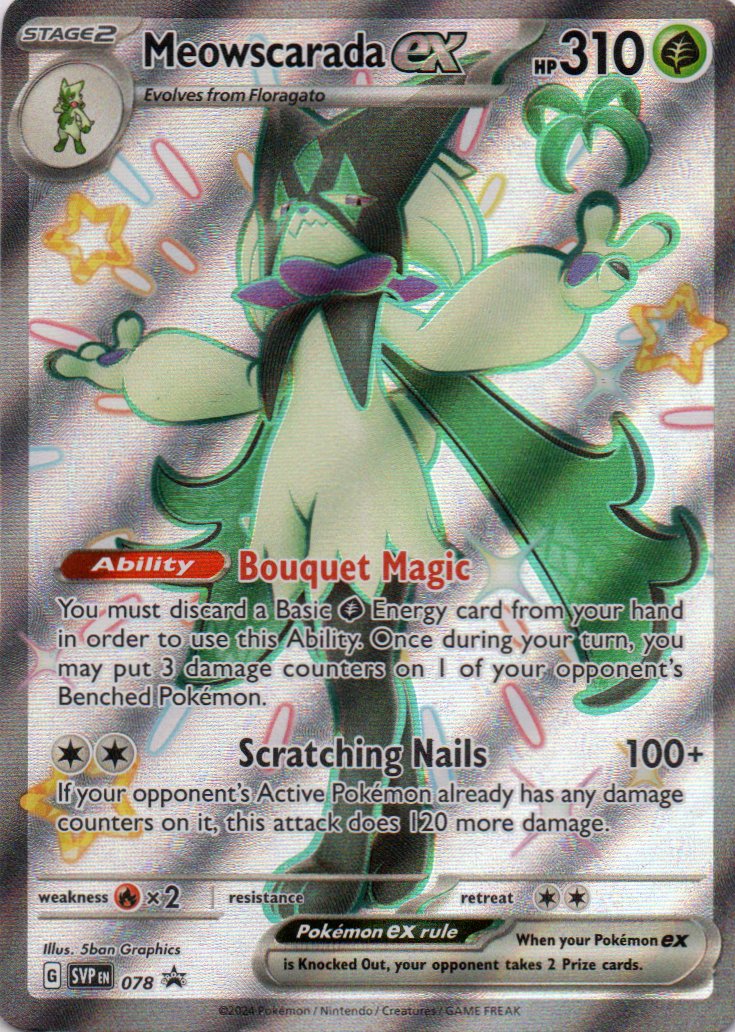 Meowscarada ex 78 Promo Español