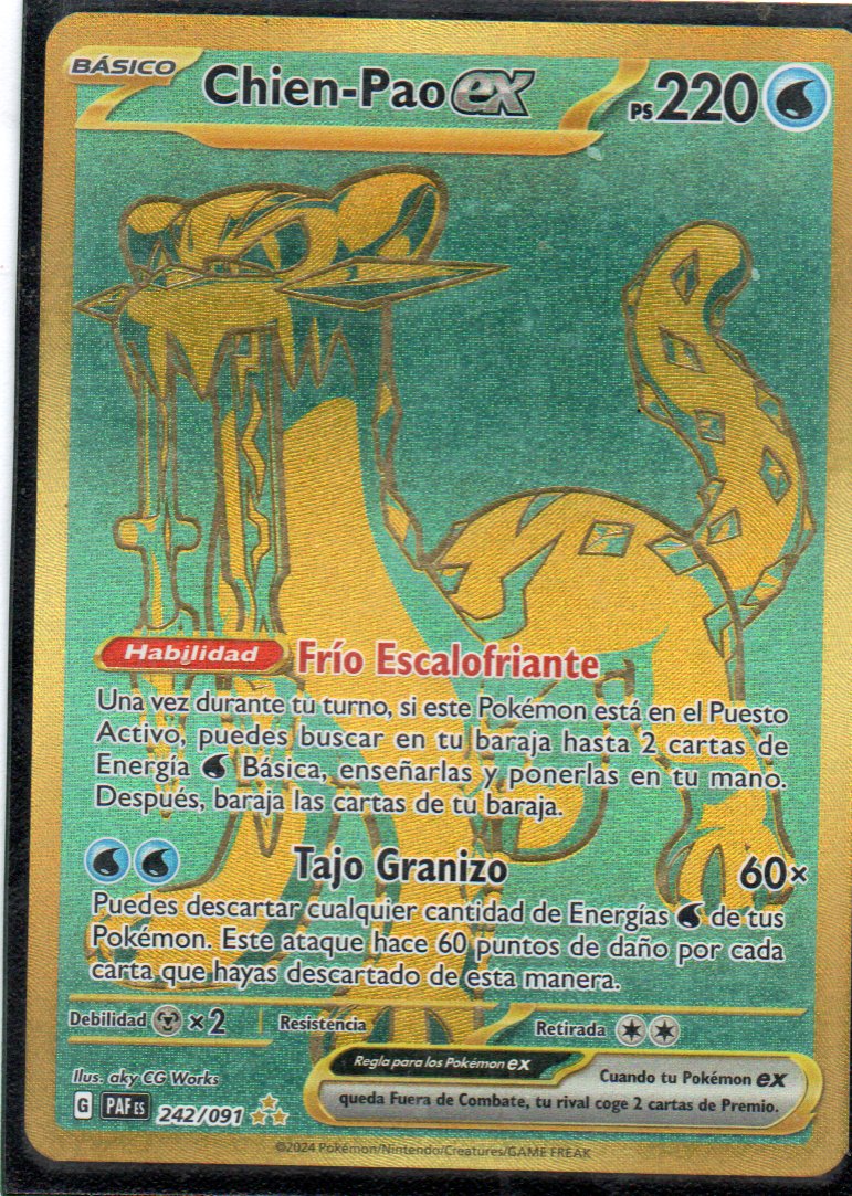Chien-Pao ex 242 Hyper rare Español