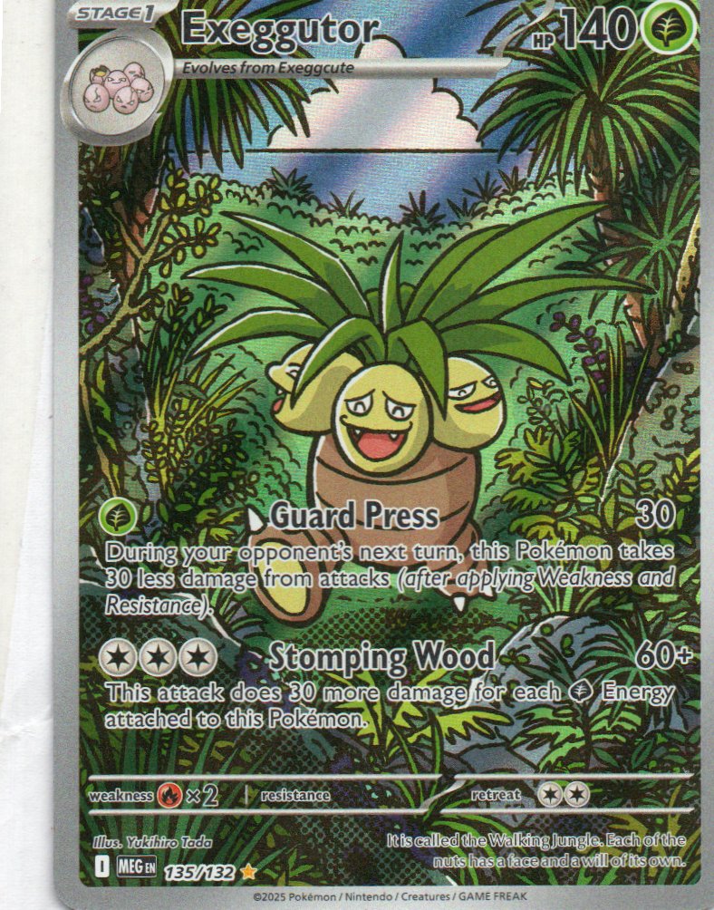 Exeggutor 135 Illustration rare ingles