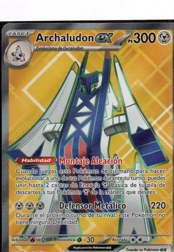 Archaludon ex 224 Ultra rare Ingles