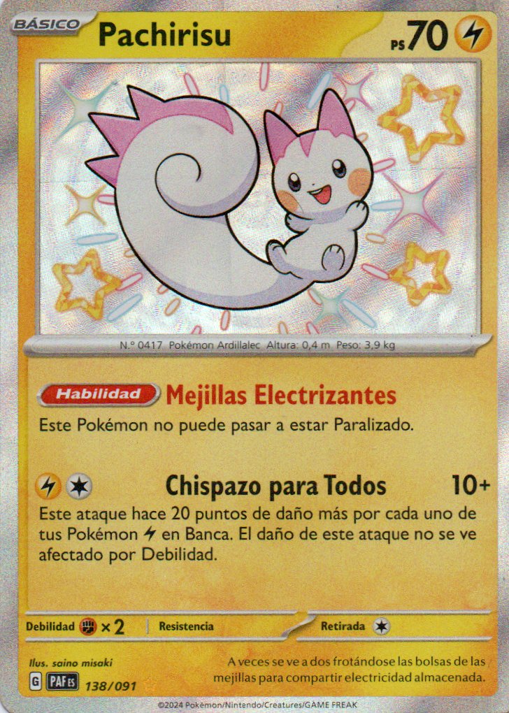 Pachirisu 138 Shiny Rare Español