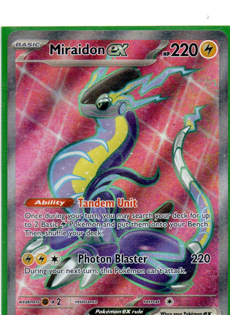 Miraidon ex 227 Ultra rare Ingles