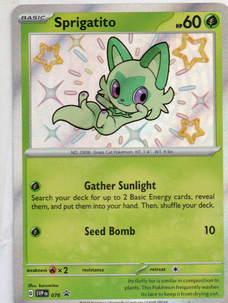 Sprigatito 76 Promo ingles