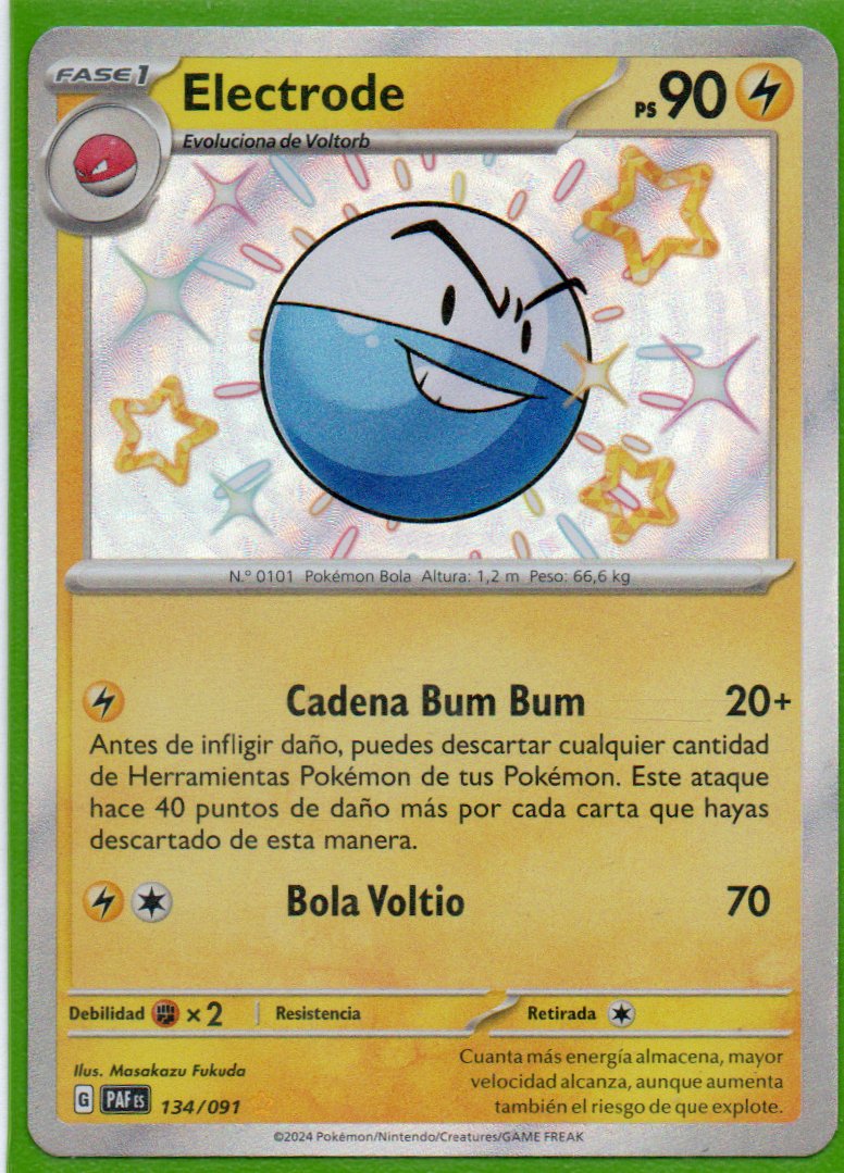 Electrode 134 Shiny Rare Español