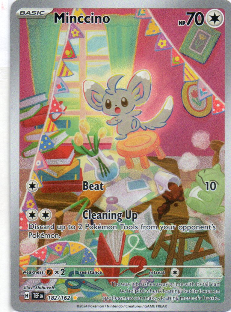 Minccino 182 Illustration rare Ingles