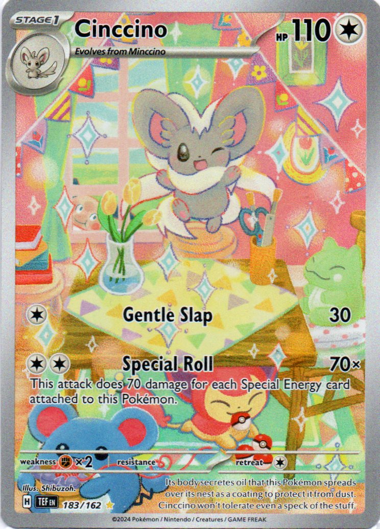 Cinccino 183 Illustration rare Ingles