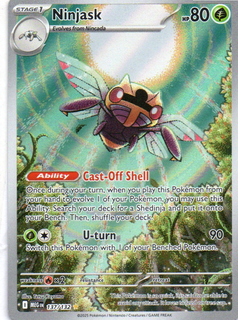 Ninjask 137 Illustration rare Ingles