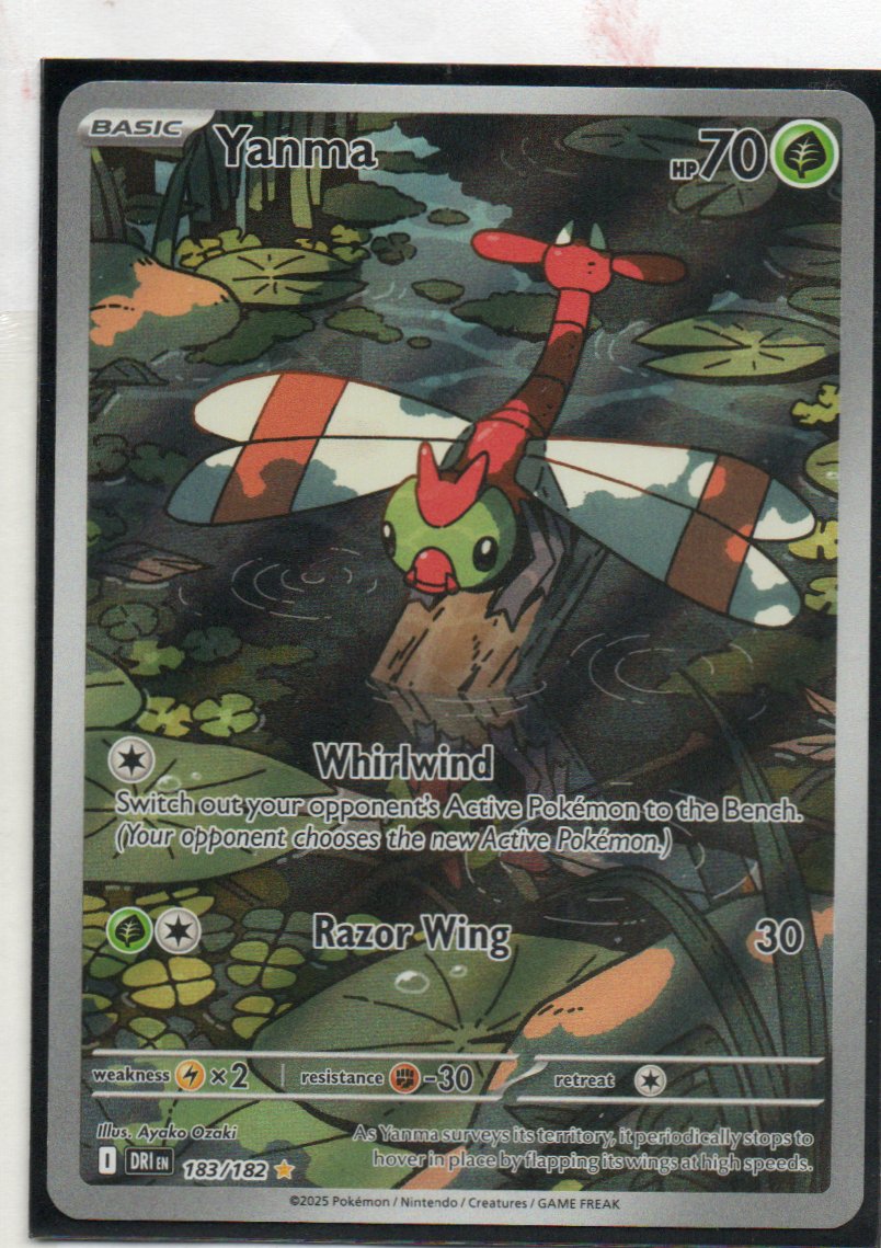 Yanma 183 Illustration rare Ingles