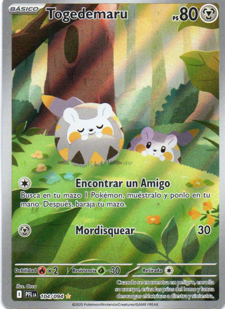 Togedemaru 104 Illustration rare Español