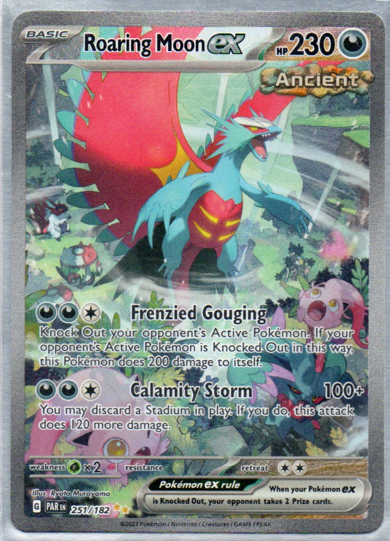 Roaring Moon ex 251 Illustration rare Ingles