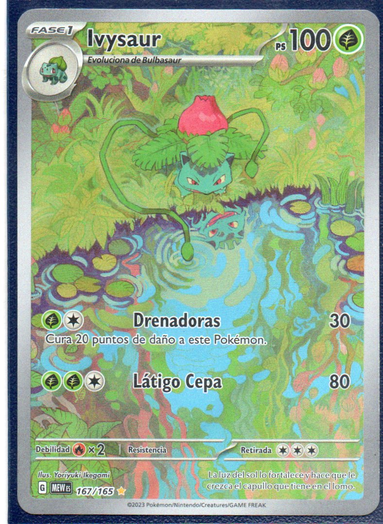Ivysaur 167 Illustration rare Español