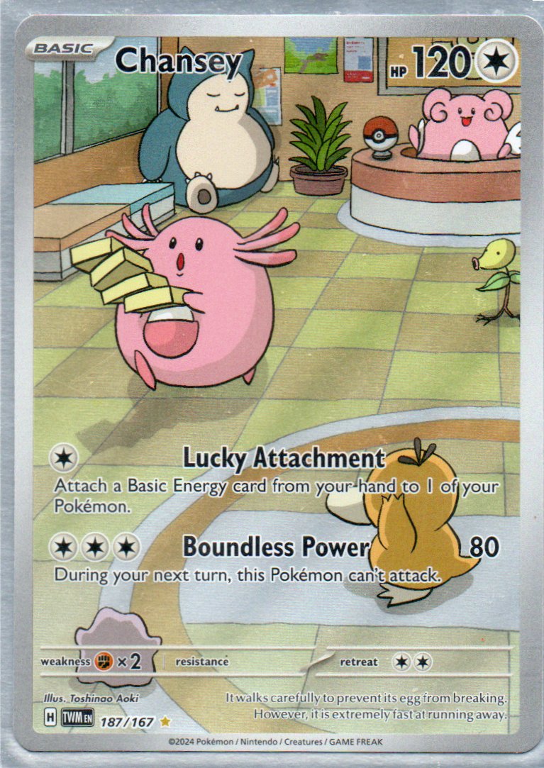 Chansey 187 Illustration rare Ingles