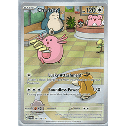 Chansey 187 Illustration rare Ingles