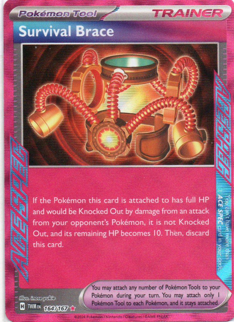Survival Brace 164 Ace Spec Rare Ingles