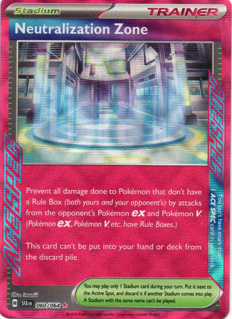 Neutralization Zone 60 Ace Spec Rare Ingles