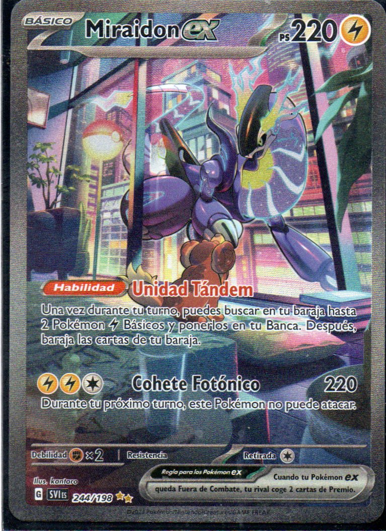 Miraidon ex 244 Illustration rare Español