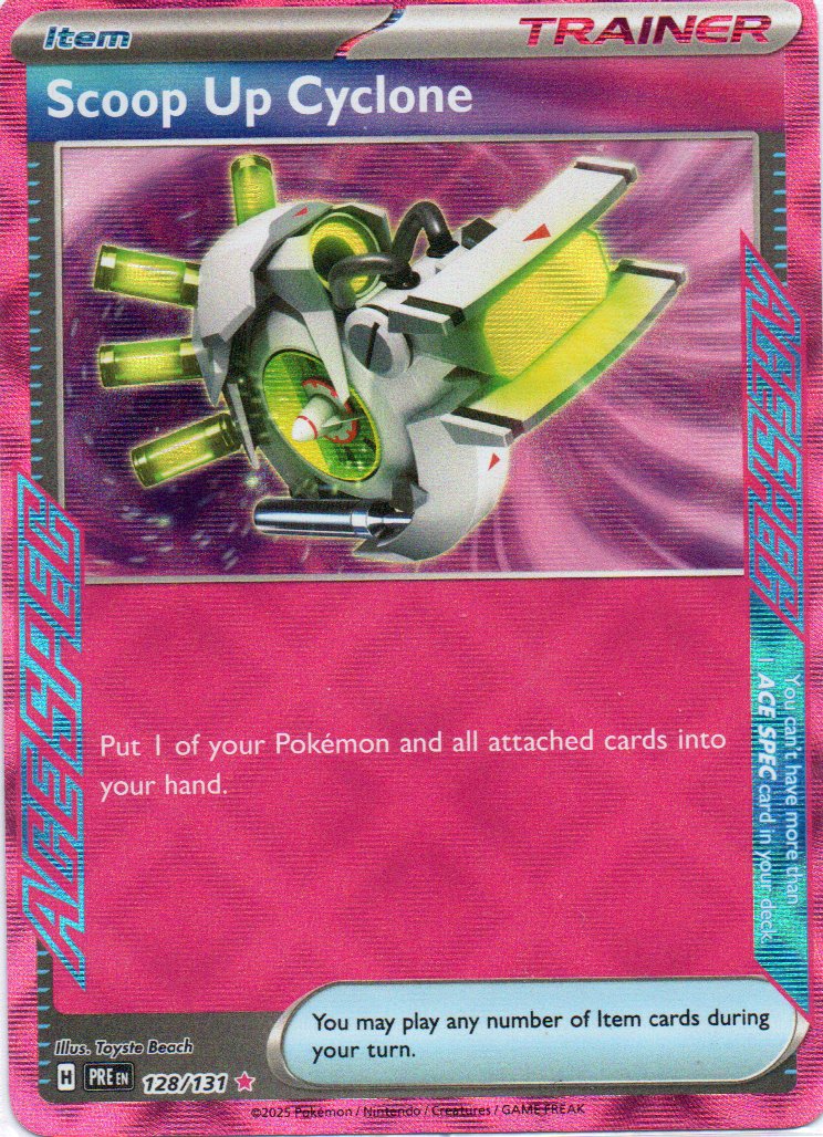 Scoop Up Cyclone 128 Ace Spec Rare Ingles