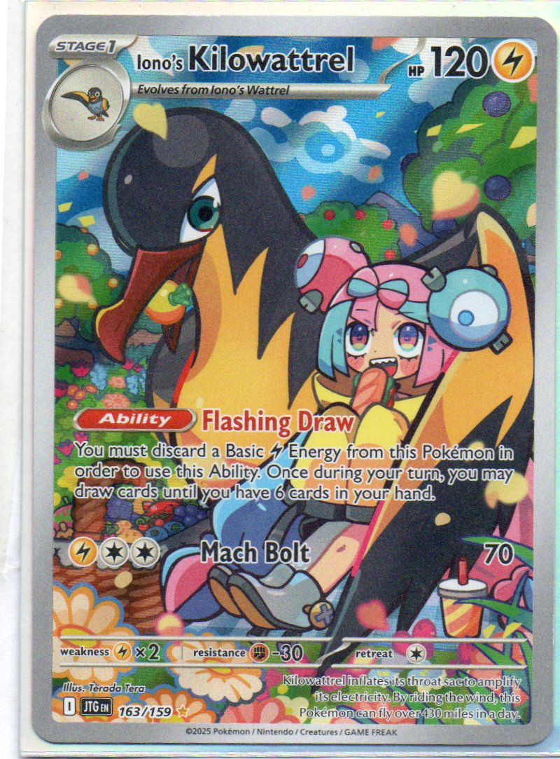 Iono´s Kilowattrel 163 Illustration rare Ingles