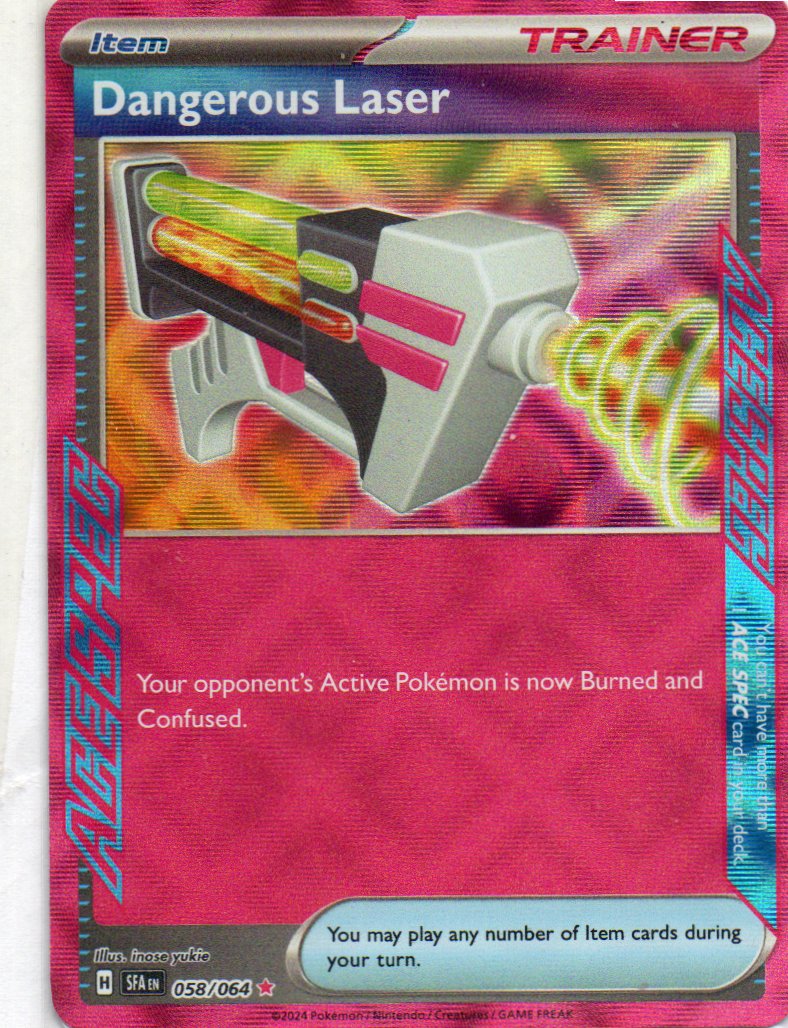 Dangerous Laser 58 Ace Spec Rare Ingles