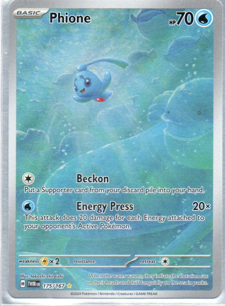 Phione 175 Illustration rare Ingles