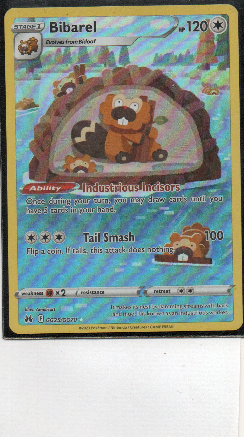 Bibarel GG25 Ultra rare ingles