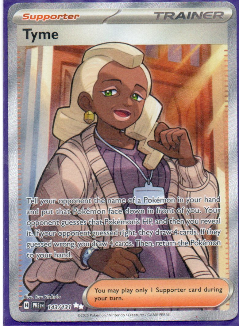 Tyme 143 Ultra rare Ingles