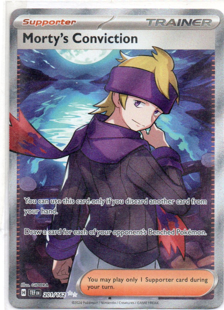 Morty´s Conviction 201 Ultra rare Ingles