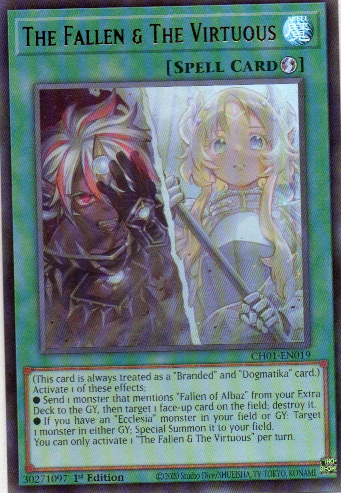 The Fallen & the Virtuous  CH01-EN013 Ultra rare